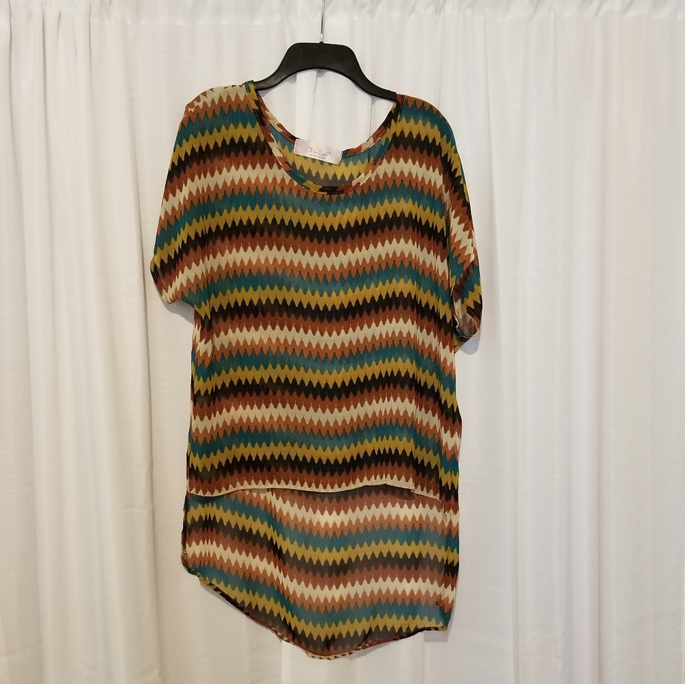 Tu es Belle Sheer Blouse